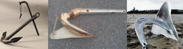 Fisherman, CQR and Vulcan Anchors