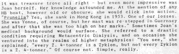 Prunella in 1994 HBA Newsletter